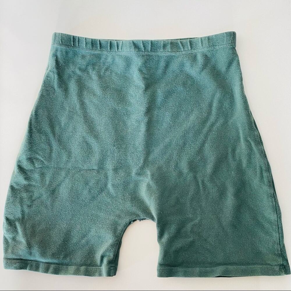 BRANDY MELVILLE Forest Dark Green High Rise Cotton Lounge Biker Short Shorts S